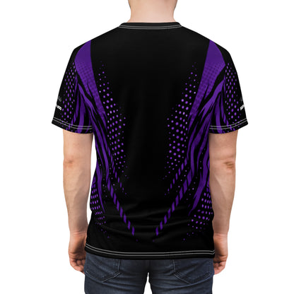 RXPX Cyber Racing Dri Fit Tee — Midnight Purple & Black All-Over Print