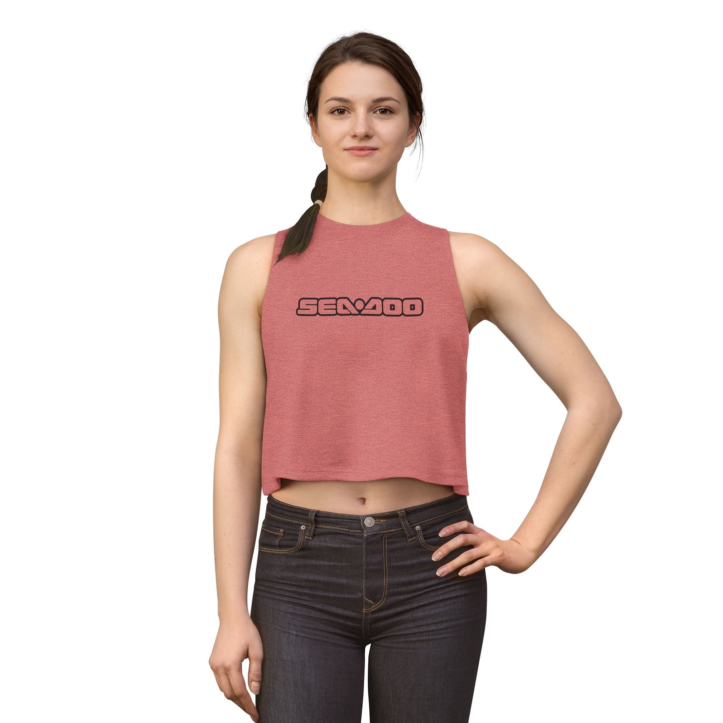 Sea-Doo Crop Top — Retro Watersports Logo Tank for Women