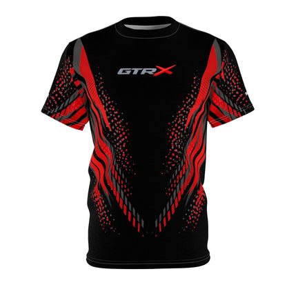SeaDoo GTRX X-Team Cyber Racing Dri Fit Tee — Grey Red & Black All-Over Print