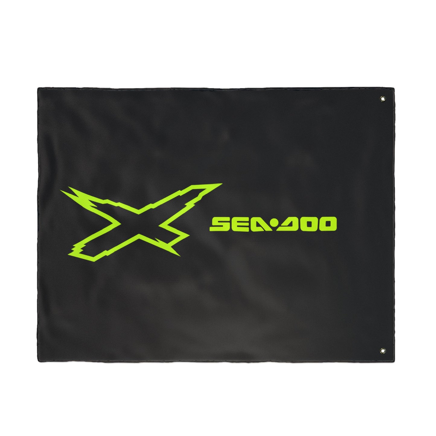 Sea‑Doo X-Team Performance Flag — Double‑Sided Manta Green Watersports Banner