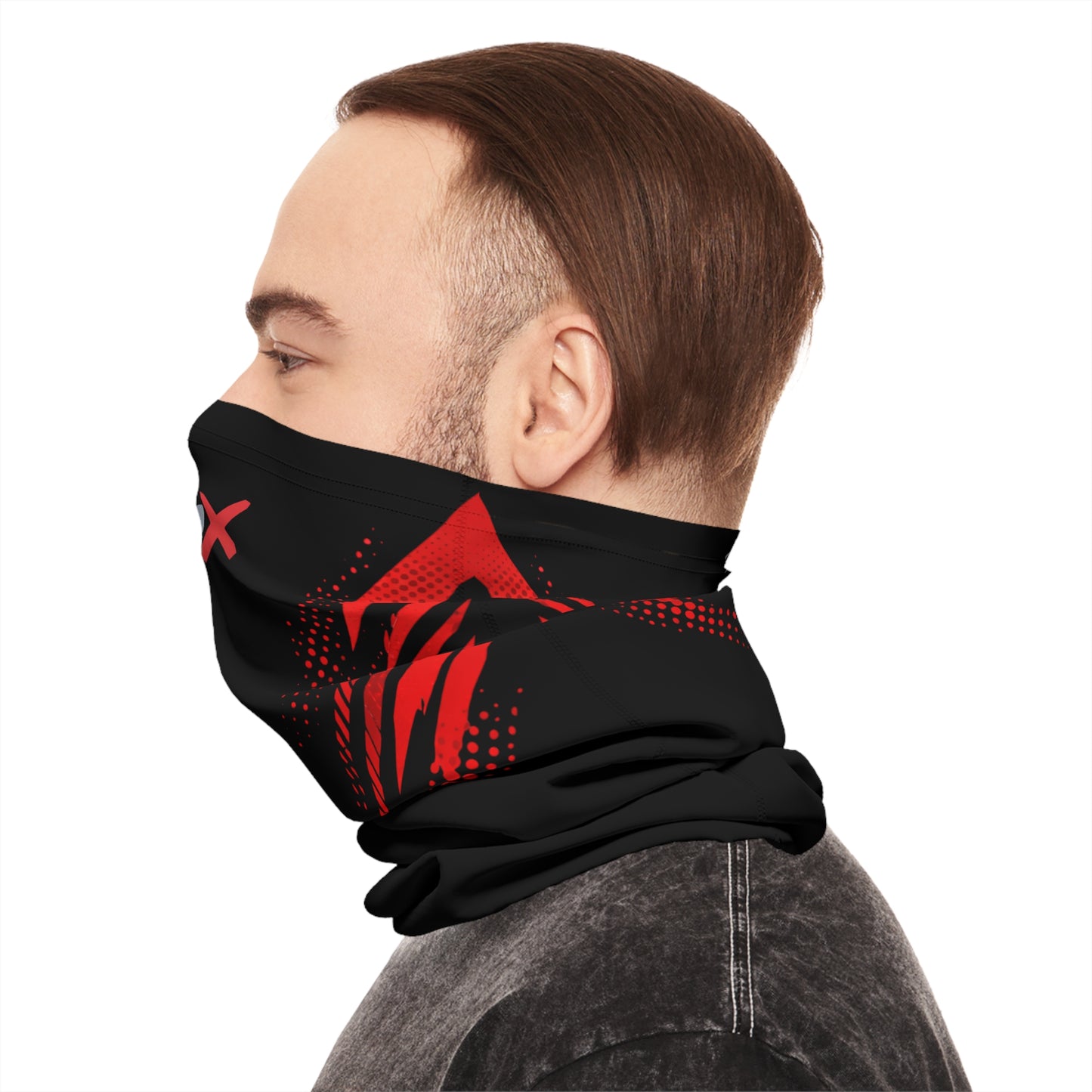 SeaDoo RXPX Racing Neck Gaiter — Red & Black Midweight Face Shield Mask