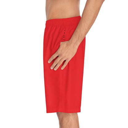 Men's X-Team Performance Board Shorts — Beach Swim Trunks Red