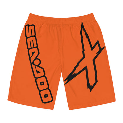 Men's X-Team Performance Board Shorts Loud— Beach Swim Trunks Orange