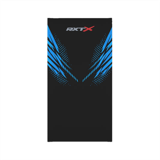 SeaDoo RXTX Racing Neck Gaiter — Gulfstream Blue & Black Midweight Face Shield Mask