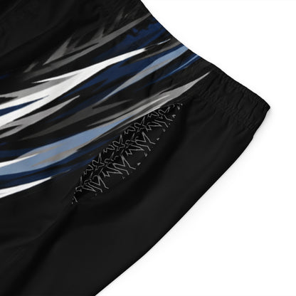 Men's GTX Performance Racing Splash Board Shorts — Quick-Dry Surf & Swim Trunks Dark Navy Blue