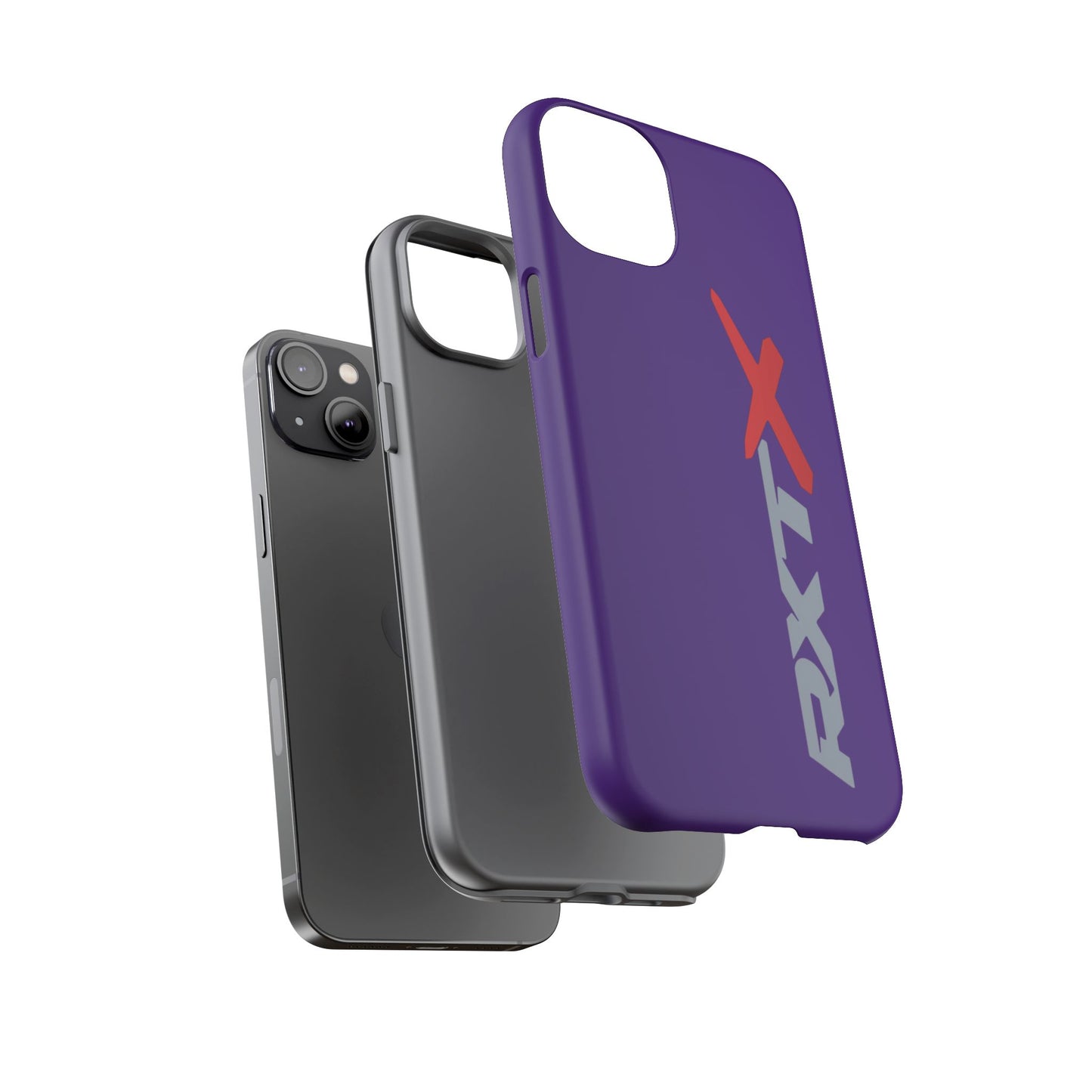 RXTX Tough Phone Case Protective Cover - iPhone Samsung Google Pixel Purple