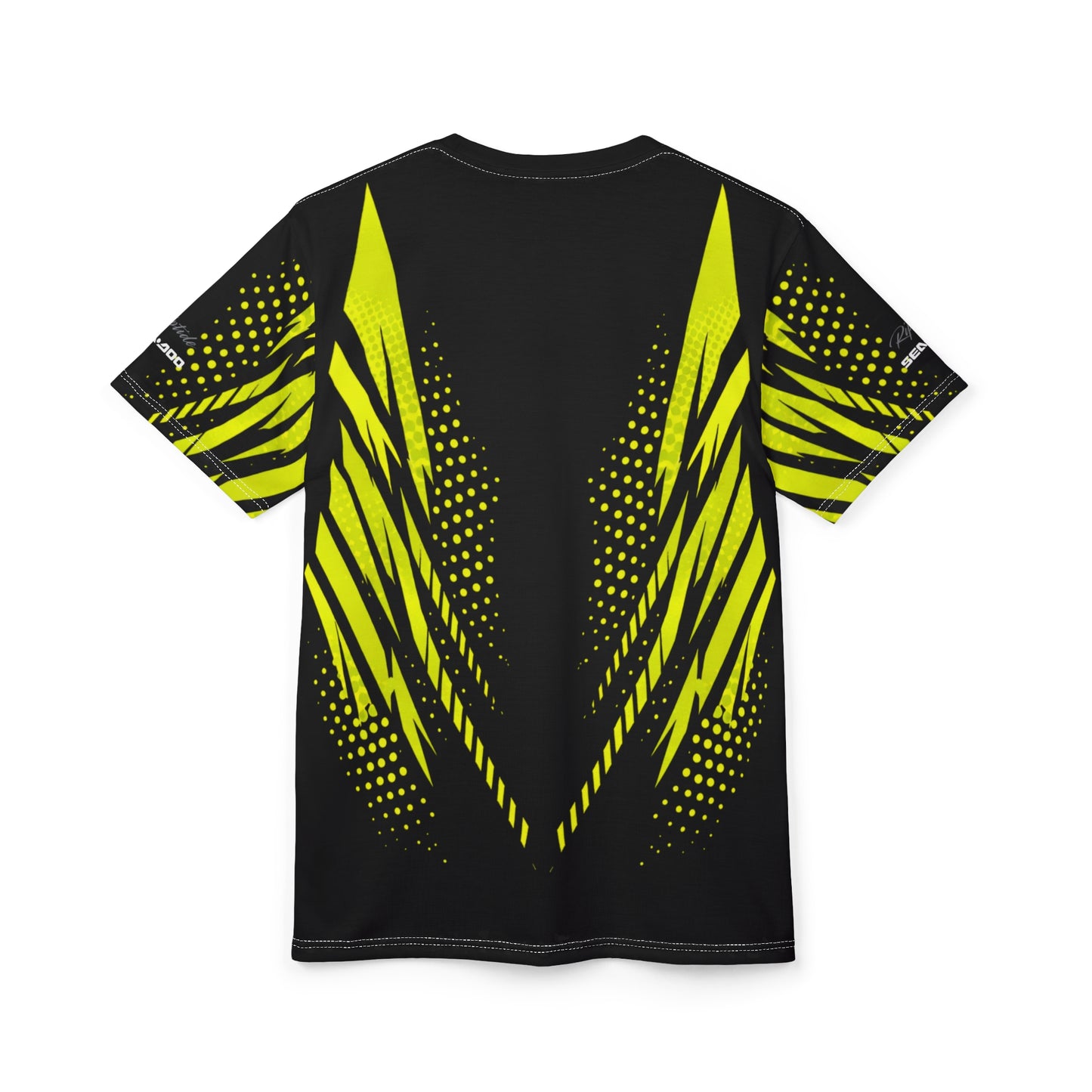 SeaDoo RXPX X-Team Cyber Racing Dri Fit Tee — Manta Green & Black All-Over Print