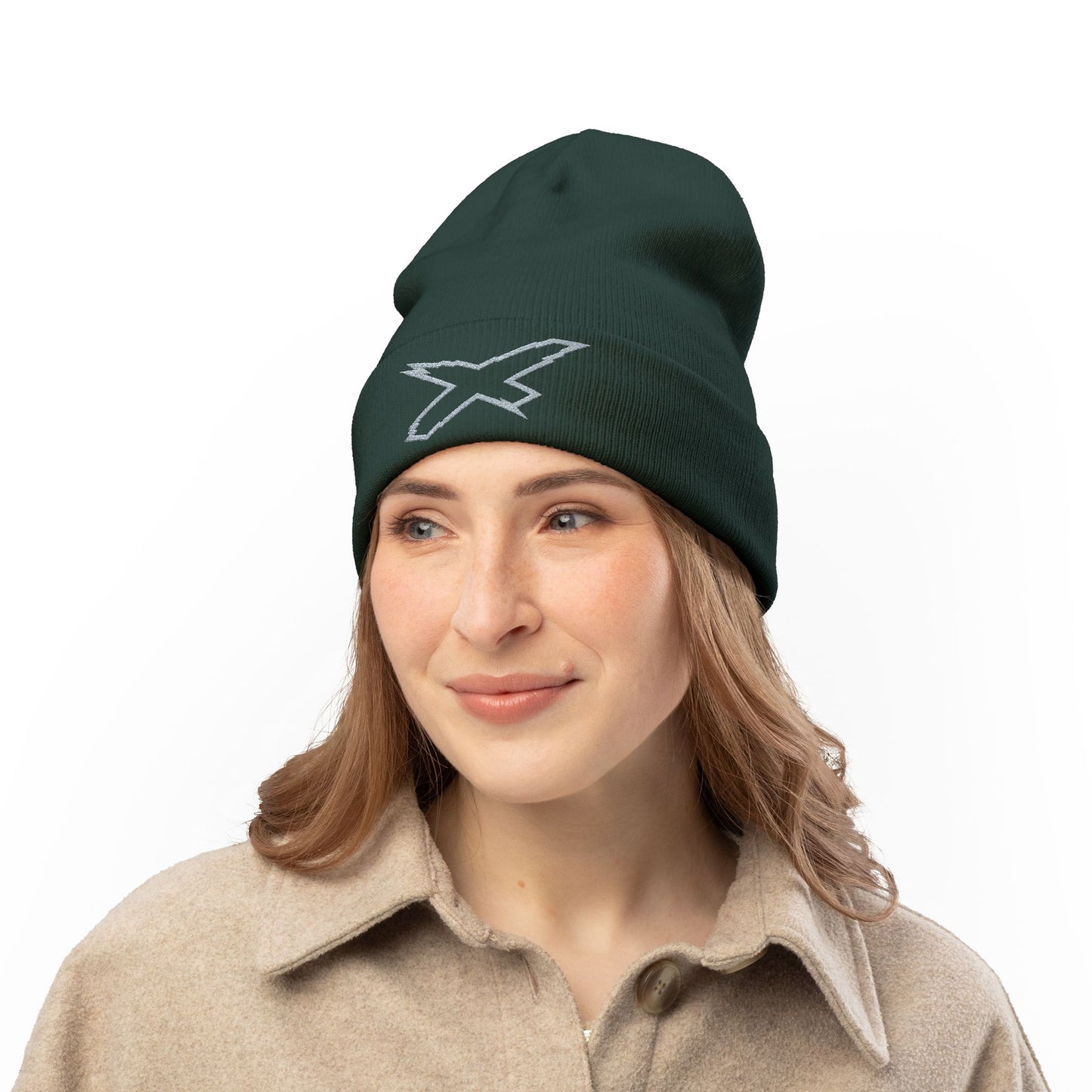 X-Team Knit Beanie — Embroidered Winter Hat Steel Grey