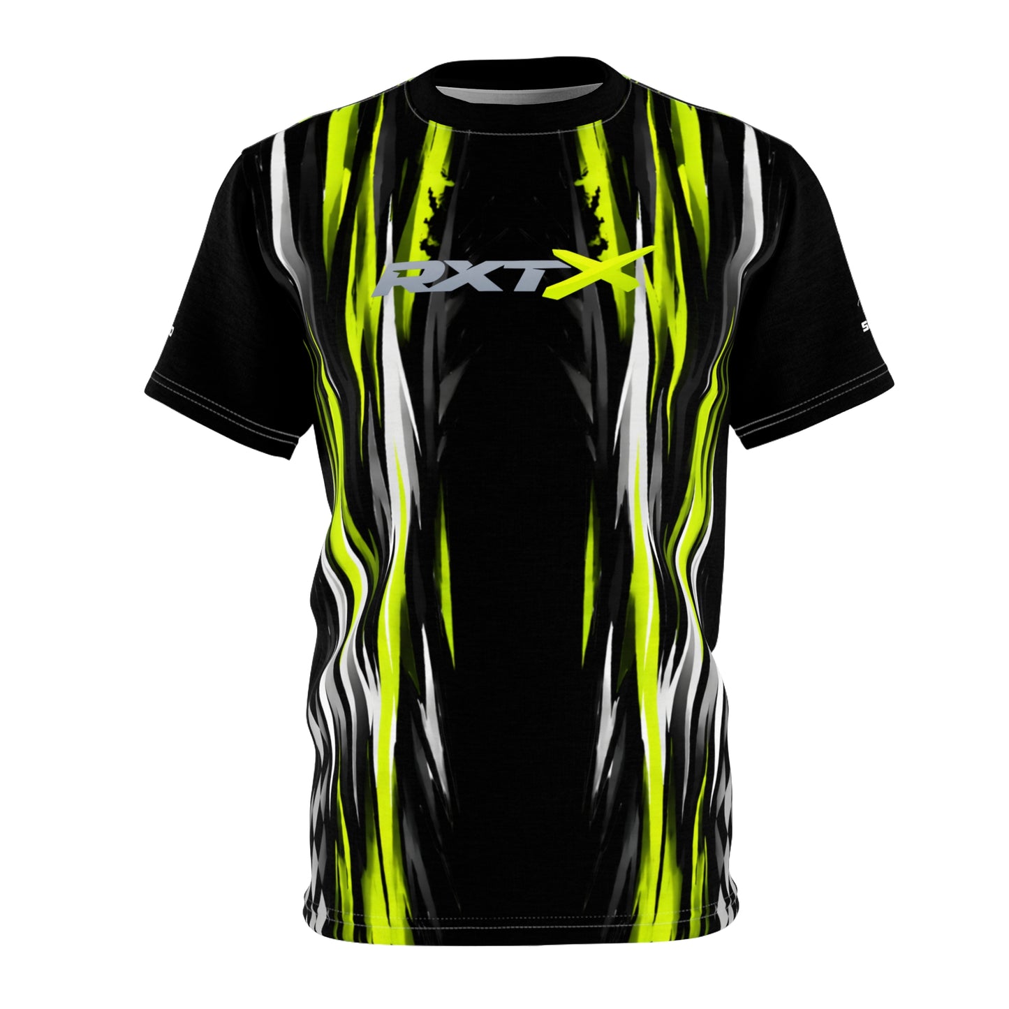 SeaDoo RXT-X Racing Graphic Tee — Manta Green & Black All-Over Print