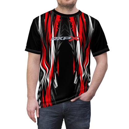 SeaDoo RXPX Racing Graphic Tee — Red & Black All-Over Print