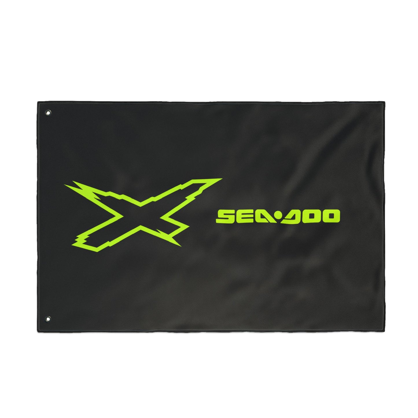 Sea‑Doo X-Team Performance Flag — Double‑Sided Manta Green Watersports Banner
