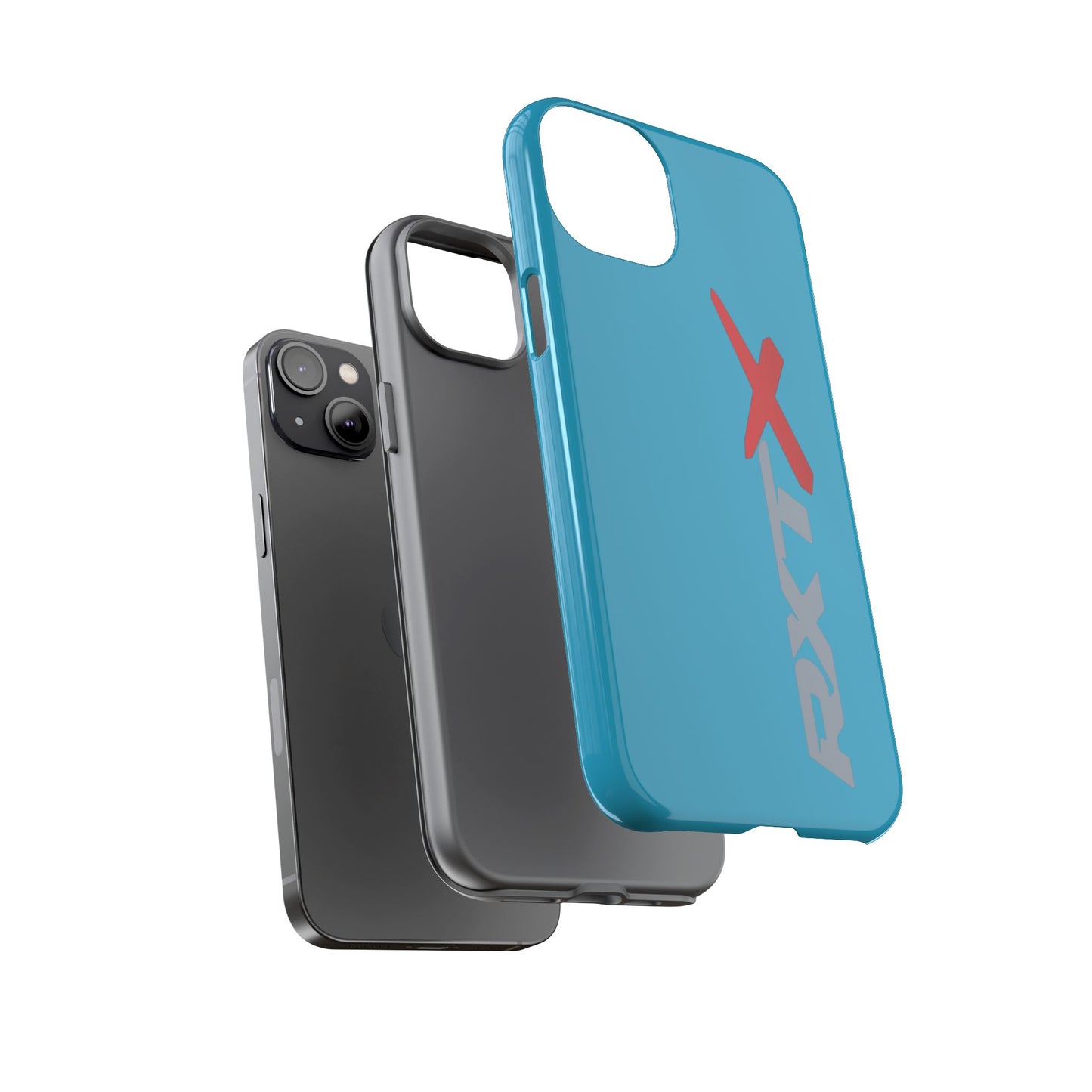 RXTX Tough Phone Case Protective Cover - iPhone Samsung Google Pixel Turquoise