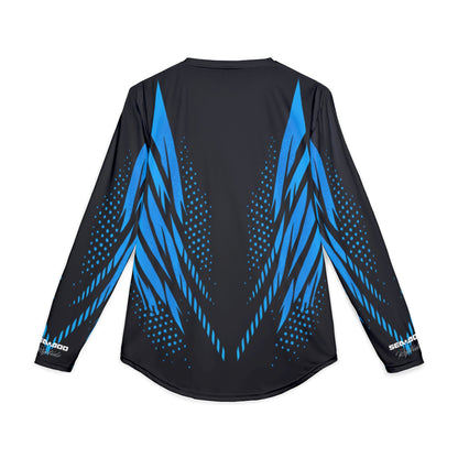 Men's SeaDoo RXTX X-Team Performance UPF Protection UV Long Sleeve Shirt — Gulfstream Blue