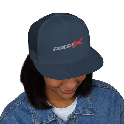 RXPX Embroidered Snap Back Trucker Cap - 5-Panel Mesh Hat