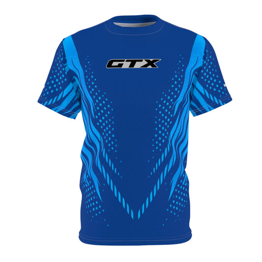 SeaDoo GTX X-Team Cyber Racing Dri Fit Tee — Gulfstream Blue & Abyss Blue All-Over Print