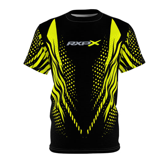 SeaDoo RXPX X-Team Cyber Racing Dri Fit Tee — Manta Green & Black All-Over Print