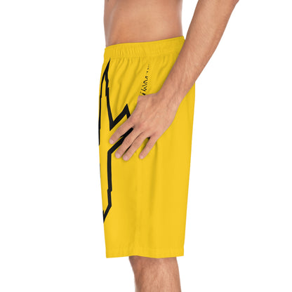 Men's X-Team Performance Board Shorts Loud— Millenium Yellow Beach Swim Trunks