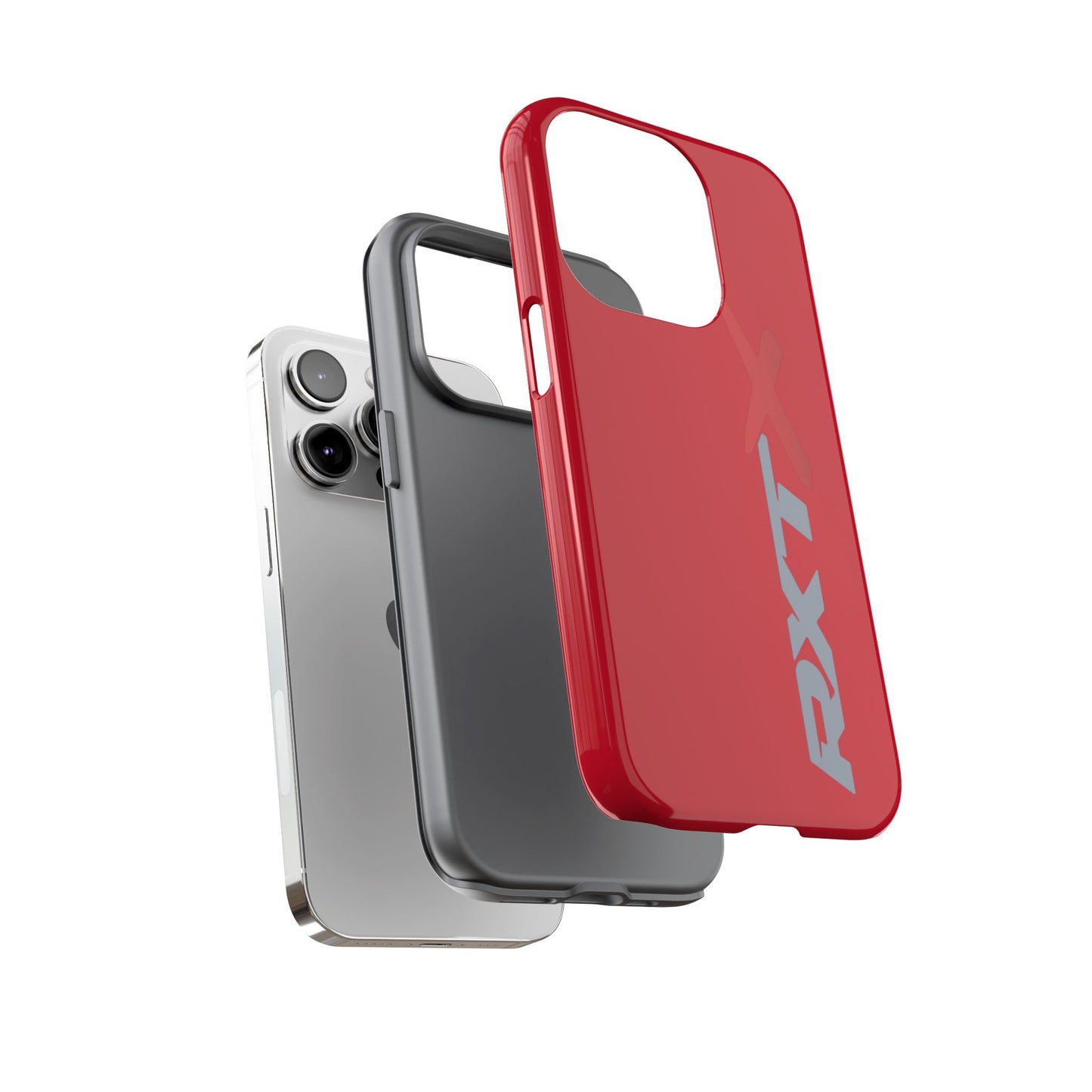RXTX Tough Phone Case Protective Cover - iPhone Samsung Google Pixel Red