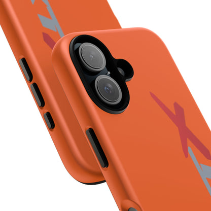 RXTX Tough Phone Case Protective Cover - iPhone Samsung Google Pixel Orange