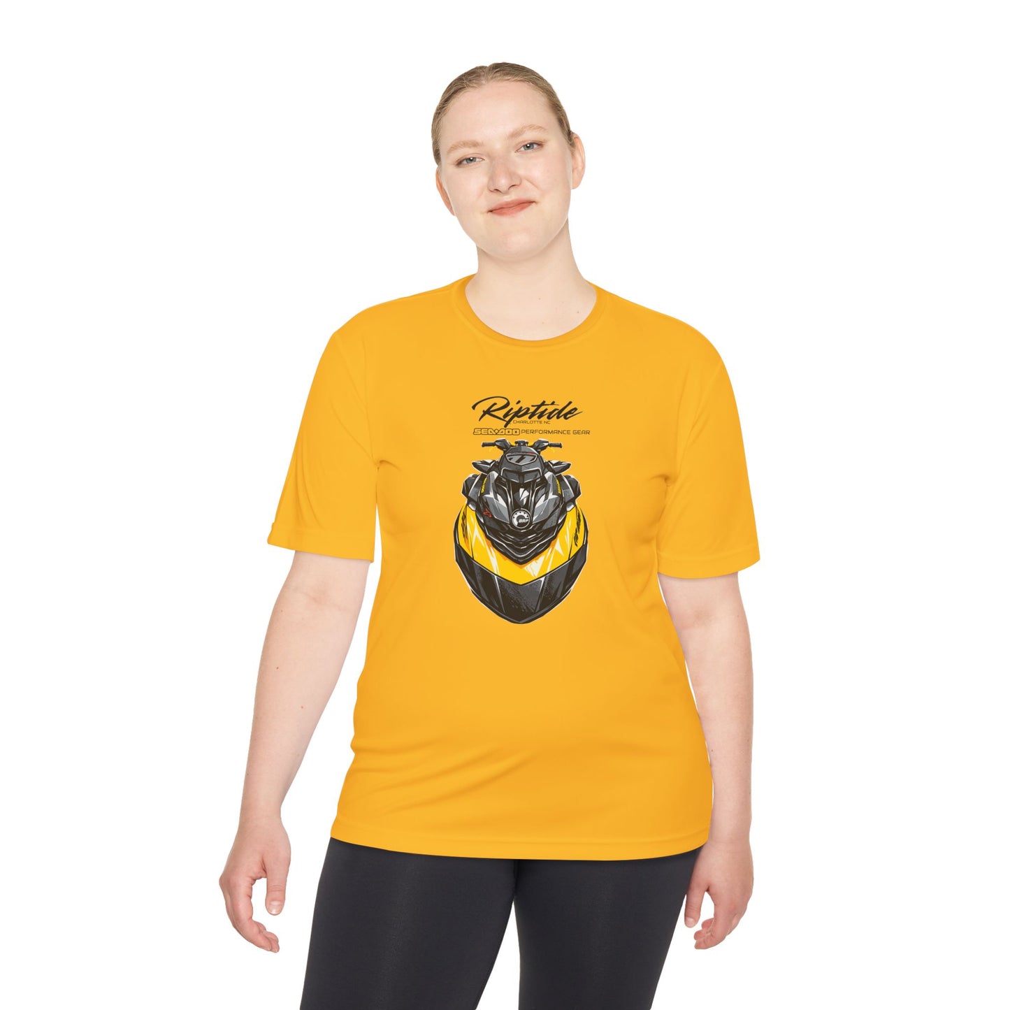 Riptide RXPX Millenium Yellow  Graphic Tee — Moisture-Wicking Performance Shirt