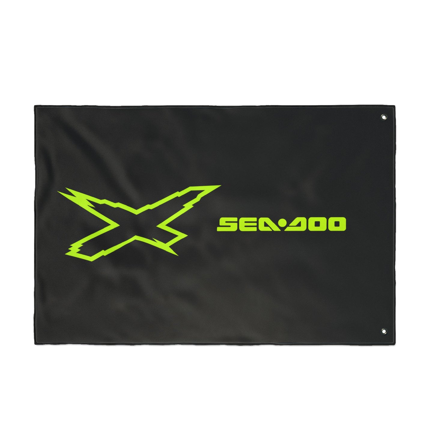 Sea‑Doo X-Team Performance Flag — Double‑Sided Manta Green Watersports Banner