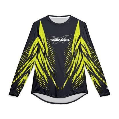 Men's SeaDoo X-Team Performance UPF Protection UV Long Sleeve Shirt — Manta Green