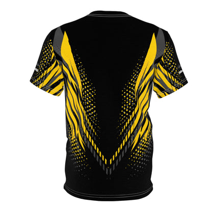 SeaDoo RXTX X-Team Cyber Racing Dri Fit Tee — Millenium Yellow Grey & Black All-Over Print