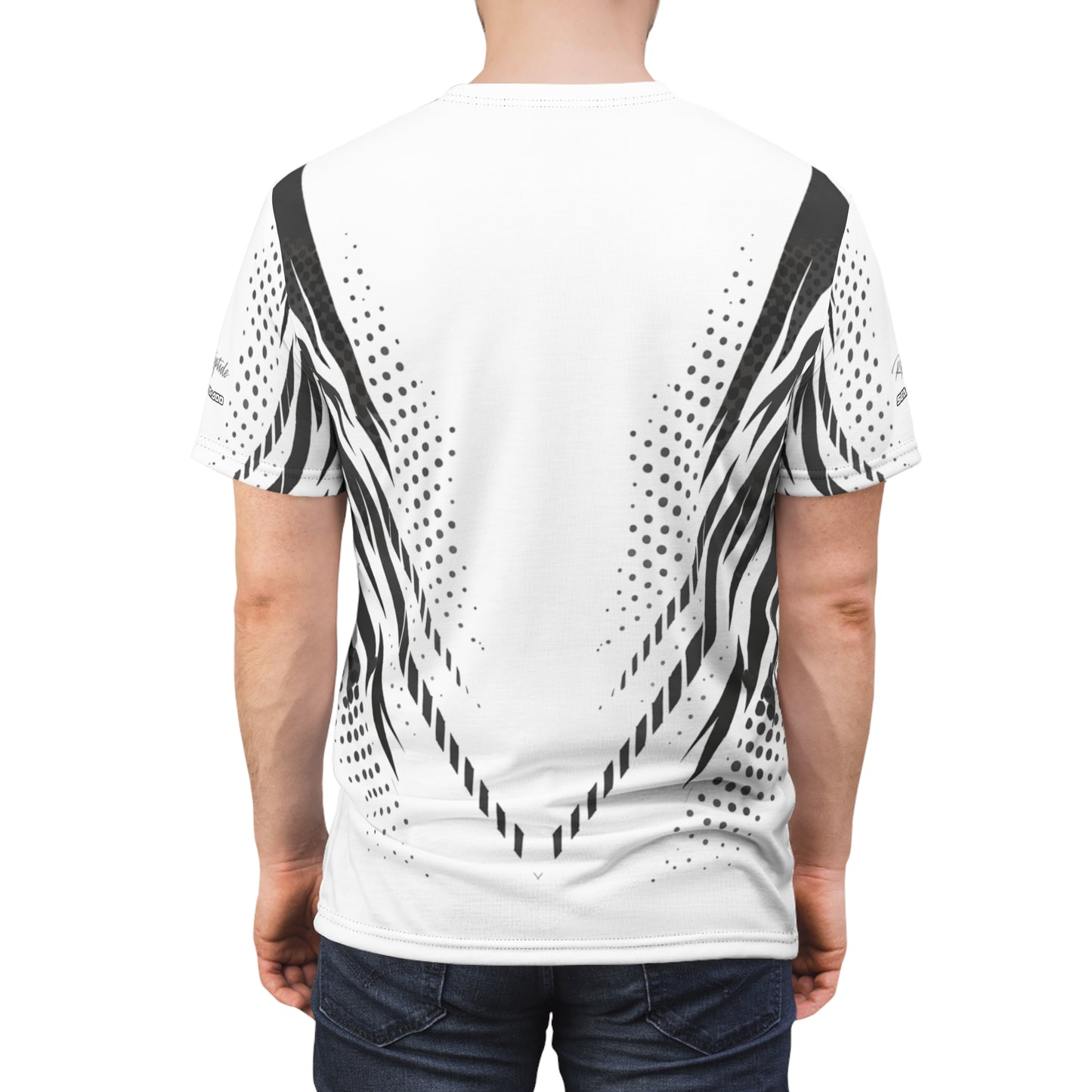 SeaDoo GTX X-Team Cyber Racing Dri Fit Tee — Grey & White All-Over Print