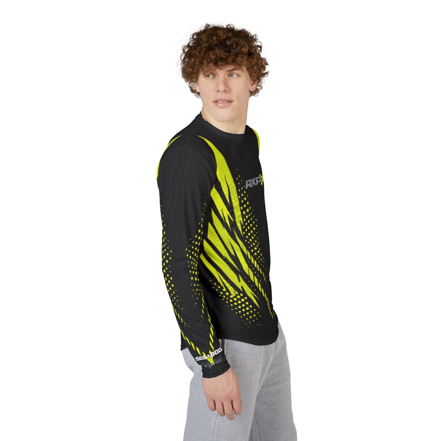 Men's SeaDoo RXPX X-Team Performance UPF Protection UV Long Sleeve Shirt — Manta Green