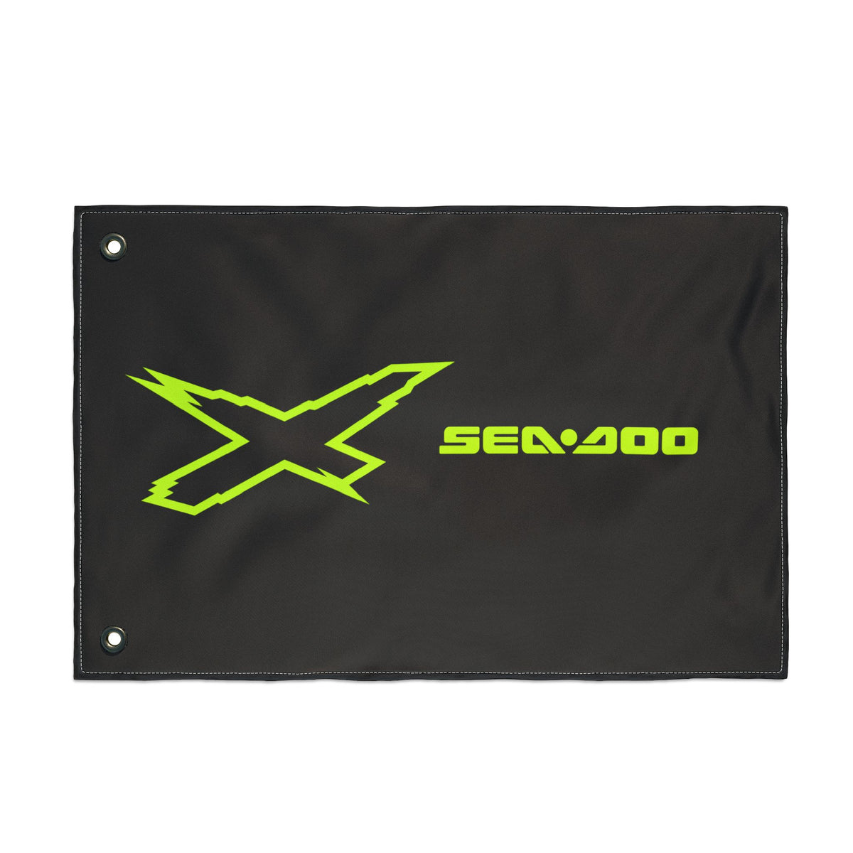 Sea‑Doo X-Team Performance Flag — Double‑Sided Manta Green Watersports Banner