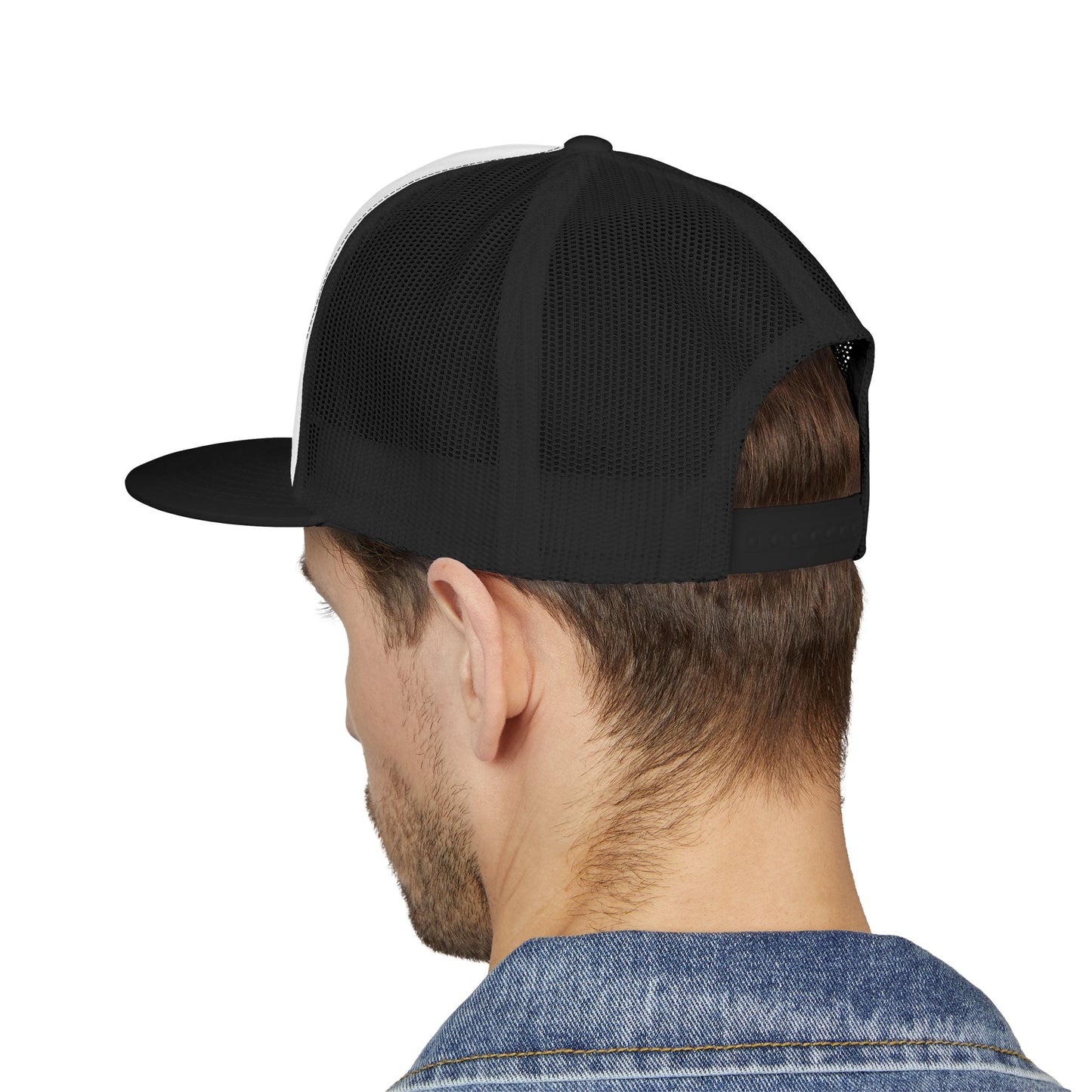 RXPX X-Team Embroidered Snap Back Trucker Cap - 5-Panel Mesh Hat Red