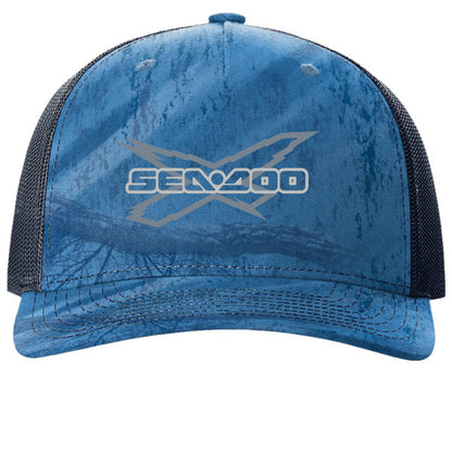 Realtree Fishing Light Blue/ Navy - FRONT