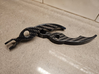 Billet Carbon Fiber Seadoo IBR Throttle & Brake/Reverse Levers Upgrade Trigger Set 2