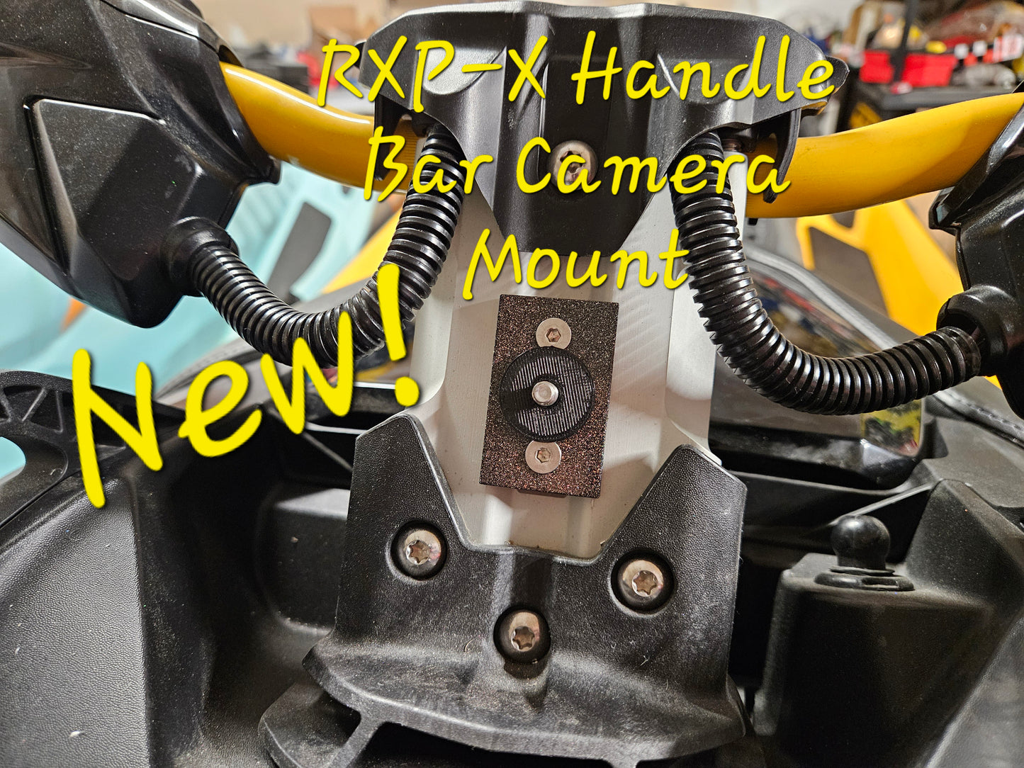 Seadoo Aluminum Handlebar Camera Insta 360 Go Pro Mount Fits 2021+ RXP-X & GTR-X 300