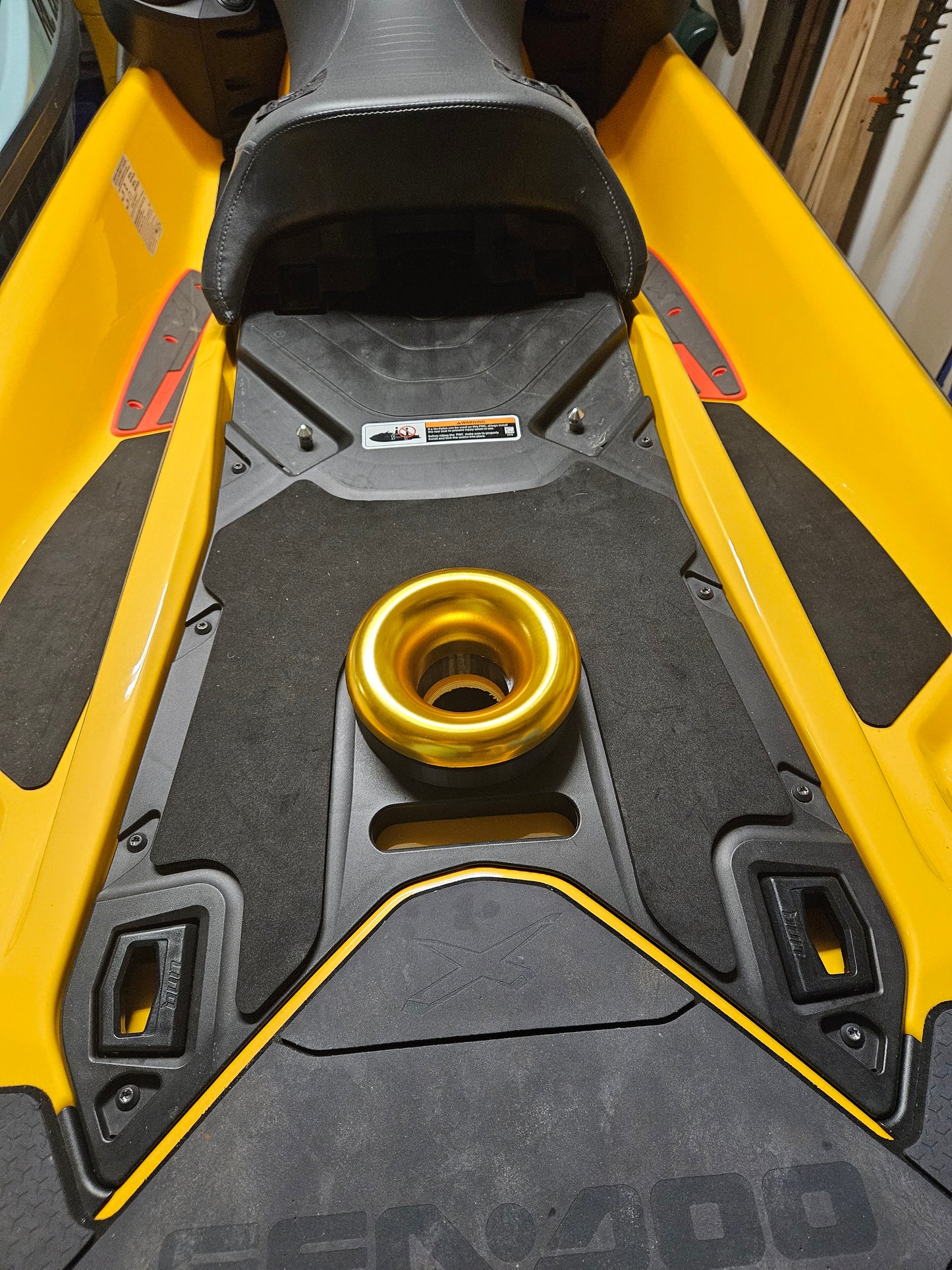 SeaDoo Rear Deck Velocity Stack Air Intake Twist Lock For 2018-2026 RXTX GTX FISH PRO WAKE PRO GTI GTR RXPX
