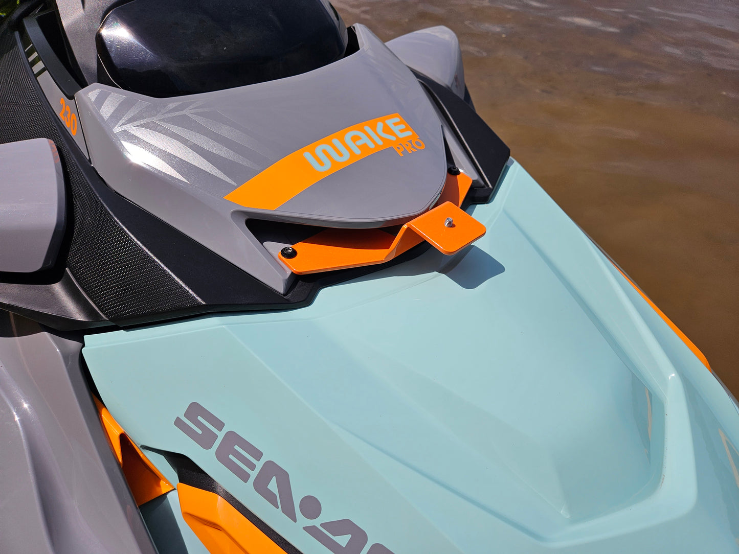 SeaDoo Aluminum Camera Front Hood Mount For 2018+ ST3 Hulls GTX RXTX Wake Pro