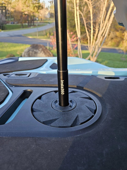 Seadoo Insta 360 Selfie Action Stick Camera Flush Twist Mount Rear Deck 2018+ GTI GTR RXTX Gtx Rxpx Wake Fish Go Pro