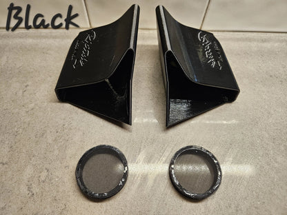 Seadoo Ram Air Intake System Front Air Vent Scoops Set 2 For 2018+ ST3 GTX RXTX Wake Pro