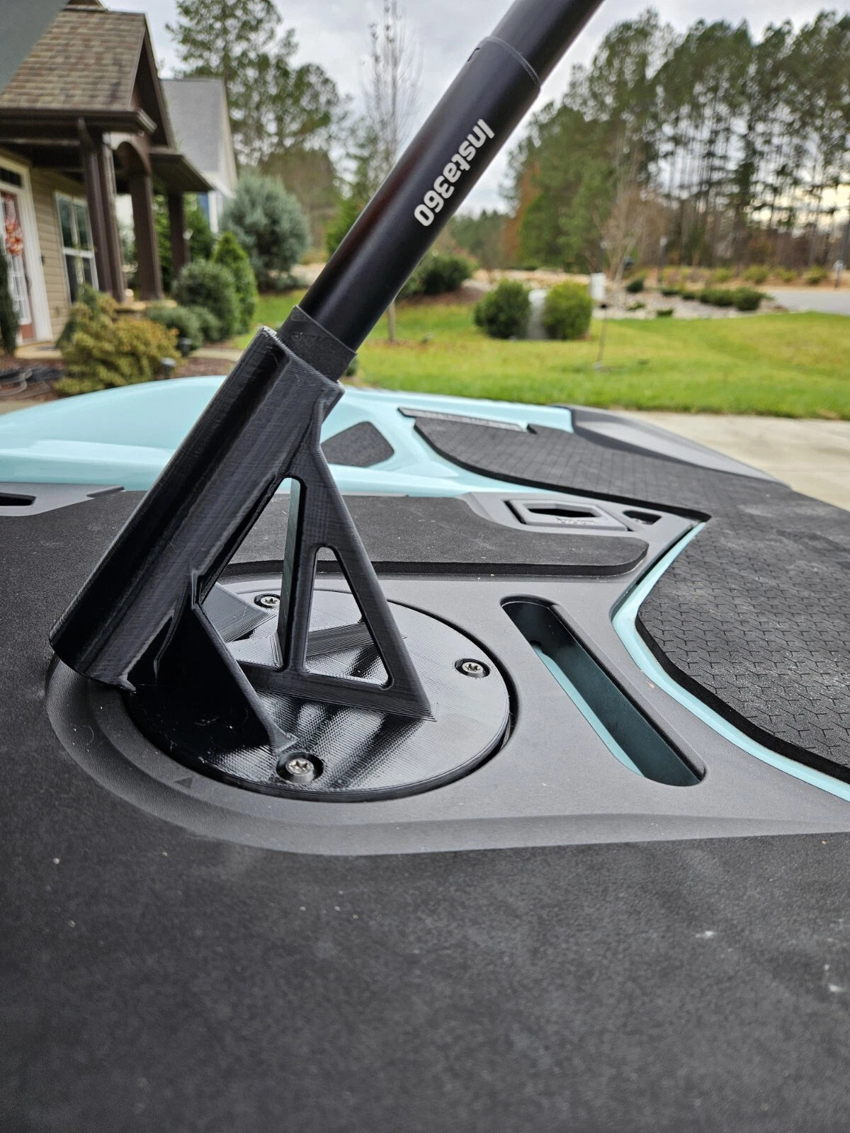 Seadoo Insta 360 Selfie Action Stick Camera Mount Rear Deck 2018+ GTI GTR RXTX Gtx Rxpx Wake Fish Go Pro